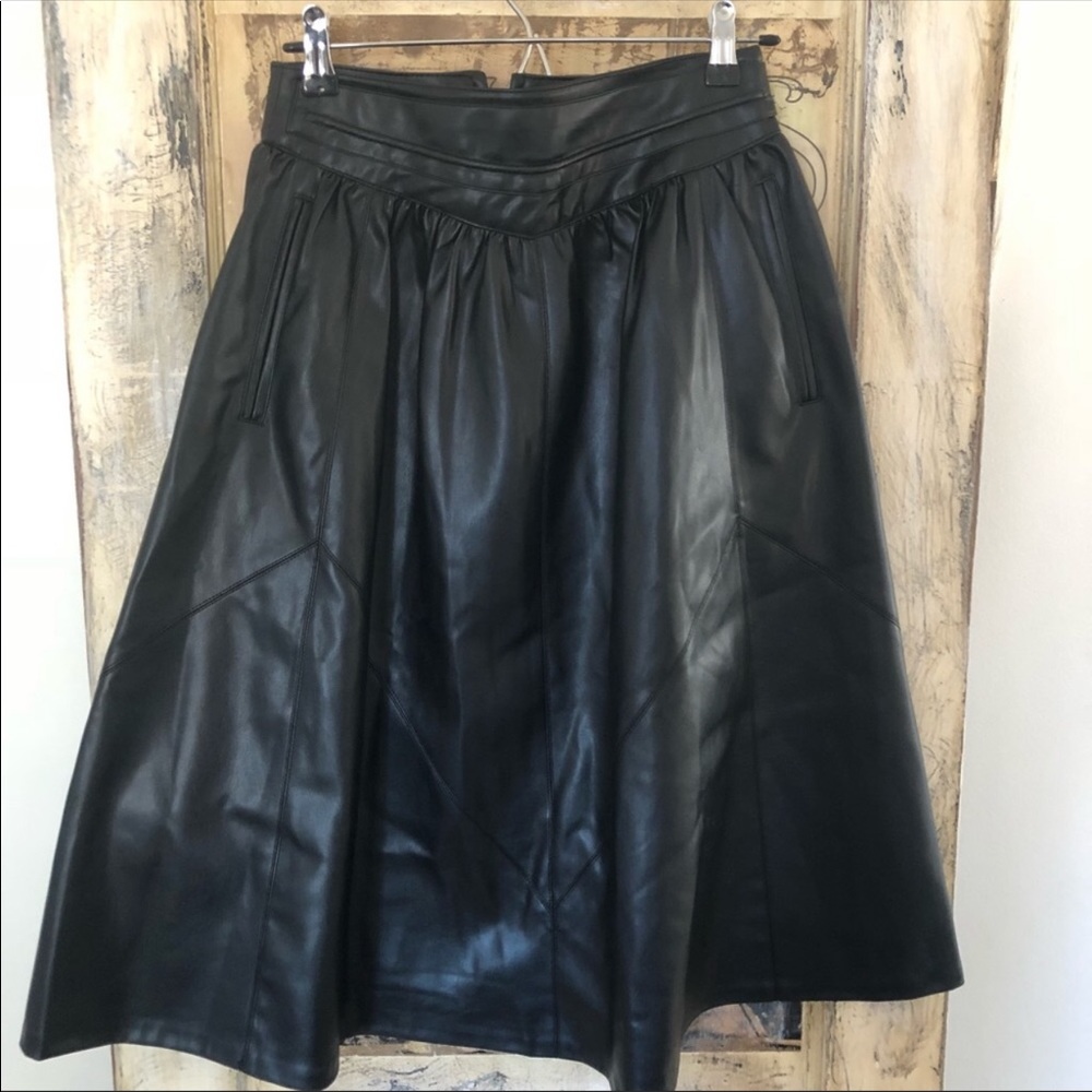 Zara faux leather skirt